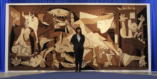 Picasso's life-size replica currently exhibited at the Whitechapel Galley