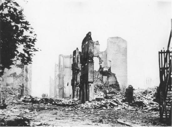 Guernika after the bombings.